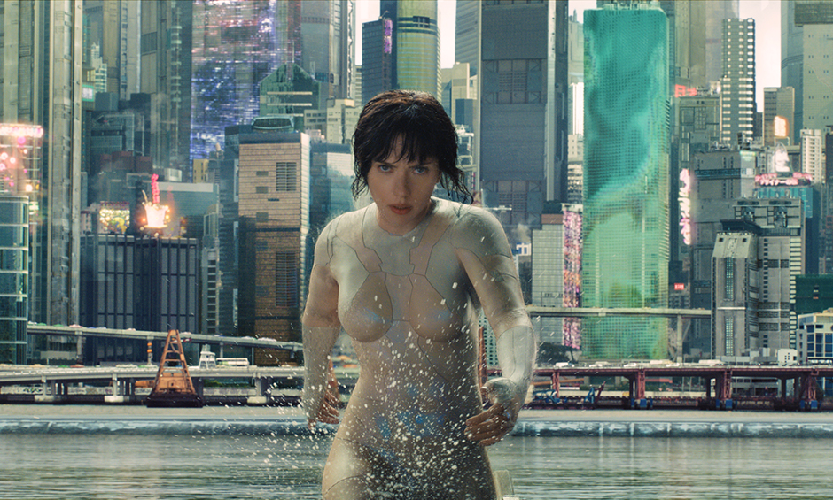 Scarlett Johansson plays The Major in Ghost in the Shell from Paramount Pictures and DreamWorks Pictures in theaters March 31, 2017.
